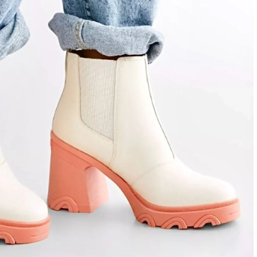 Sorel Free People New Brex Platform Heel Moto Boots
